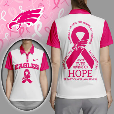 Philadelphia Eagles | Premium NFL Never Ever Giving Up Hope Women Polo Shirt