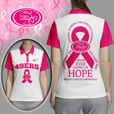 San Francisco 49ers | Premium NFL Never Ever Giving Up Hope Women Polo Shirt