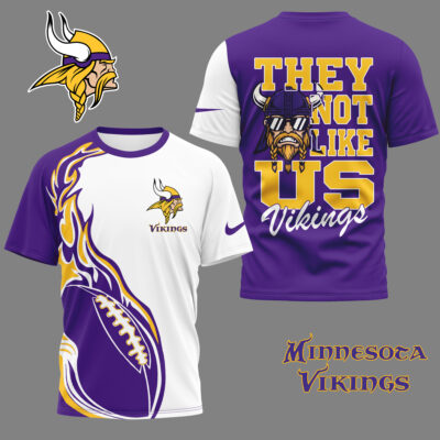Minnesota Vikings | Premium NFL They Not Like Us 3D Shirt