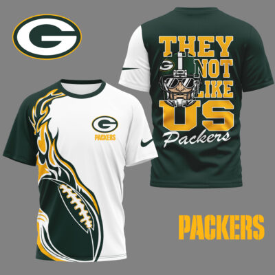 Green Bay Packers | Premium NFL They Not Like Us 3D Shirt