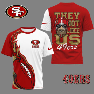 San Francisco 49ers | Premium NFL They Not Like Us 3D Shirt