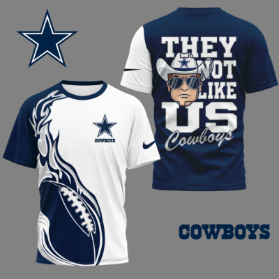 Dallas Cowboys | Premium NFL They Not Like Us 3D Shirt