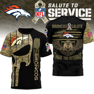 Denver Broncos | Premium NFL Thank You Veterans 3D Shirt
