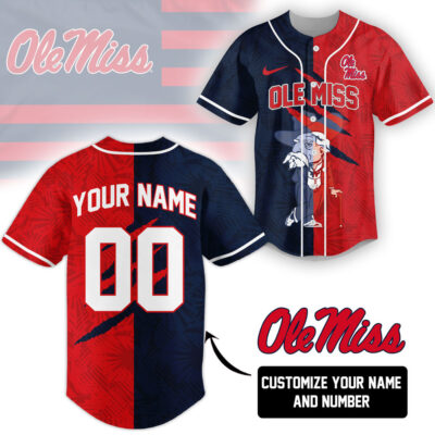 Ole Miss Rebels | Premium NCAA Special Split Colors Fan Jersey
