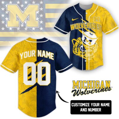 Michigan Wolverines | Premium NCAA Special Split Colors Fan Jersey
