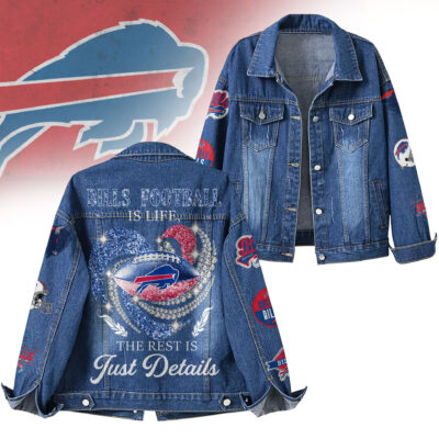 Buffalo Bills | Premium NFL Football Is Life Denim Jacket