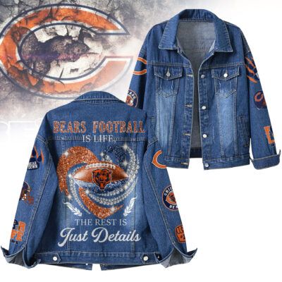 Chicago Bears | Premium NFL Football Is Life Denim Jacket