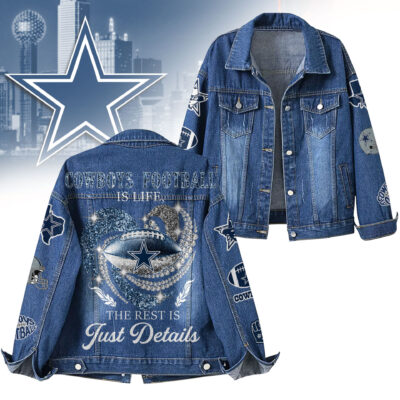 Dallas Cowboys | Premium NFL Football Is Life Denim Jacket