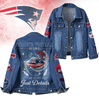 New England Patriots | Premium NFL Football Is Life Denim Jacket