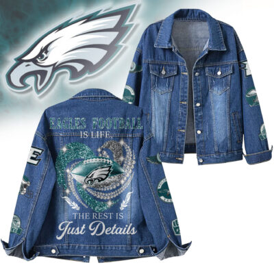 Philadelphia Eagles | Premium NFL Football Is Life Denim Jacket