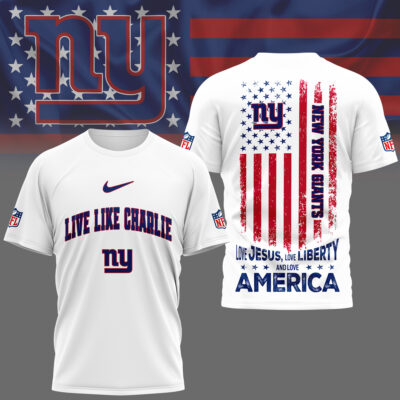 New York Giants | Premium Live Like Charlie Patriotic 3D Shirt