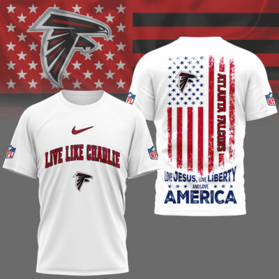 Atlanta Falcons | Premium Live Like Charlie Patriotic 3D Shirt