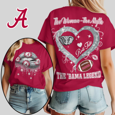 Alabama Crimson Tide | Premium NCAA The Woman The Myth The Legend T-shirt