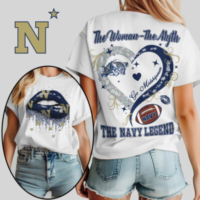 Navy Midshipmen | Premium NCAA The Woman The Myth The Legend T-shirt