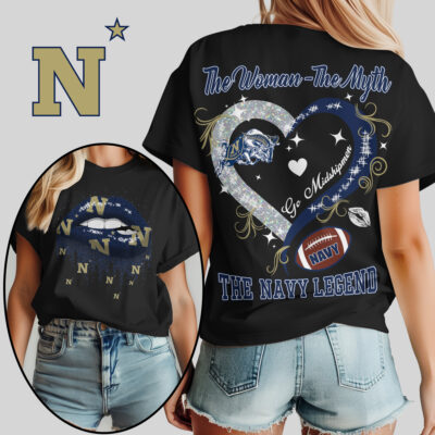 Navy Midshipmen | Premium NCAA The Woman The Myth The Legend T-shirt