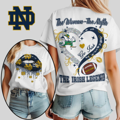 Notre Dame Fighting Irish | Premium NCAA The Woman The Myth The Legend T-shirt