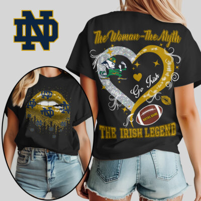 Notre Dame Fighting Irish | Premium NCAA The Woman The Myth The Legend T-shirt