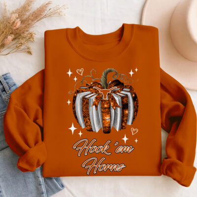 Texas Longhorns | Premium NCAA Pumpkin Bow Game Day Sweater
