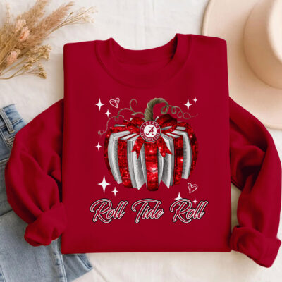 Alabama Crimson Tide | Premium NCAA Pumpkin Bow Game Day Sweater