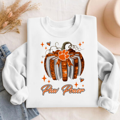 Clemson Tigers | Premium NCAA Pumpkin Bow Game Day Sweater