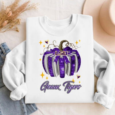 LSU Tigers | Premium NCAA Pumpkin Bow Game Day Sweater