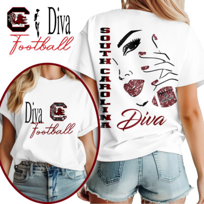 South Carolina Gamecocks | Premium NCAA Diva Football 3D Shirt