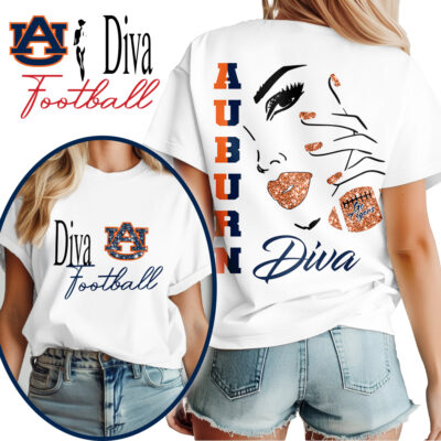 Auburn Tigers | Premium NCAA Diva Football 3D Shirt