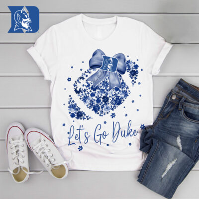 Duke Blue Devils | Premium NCAA Flower Heart Bow Shirt