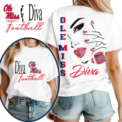Ole Miss Rebels | Premium NCAA Diva Football 3D Shirt