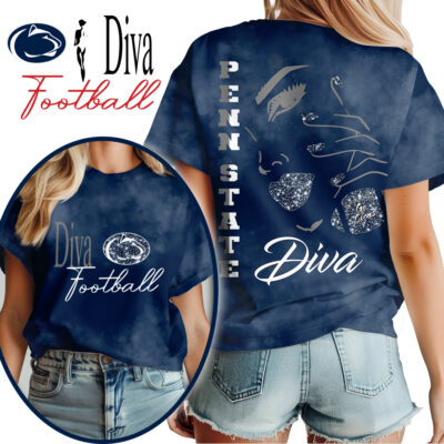 Penn State Nittany Lions | Premium NCAA Diva Football 3D Shirt