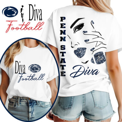 Penn State Nittany Lions | Premium NCAA Diva Football 3D Shirt