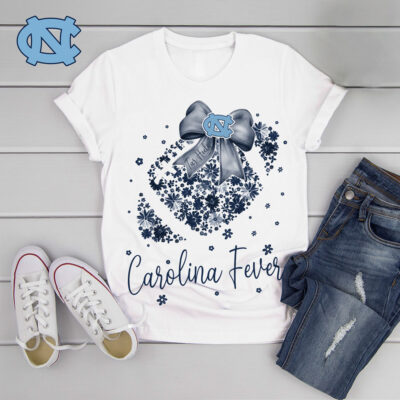 North Carolina Tar Heels | Premium NCAA Flower Heart Bow Shirt