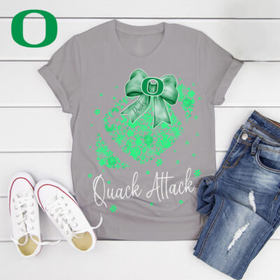 Oregon Ducks | Premium NCAA Flower Heart Bow Shirt