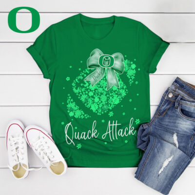 Oregon Ducks | Premium NCAA Flower Heart Bow Shirt