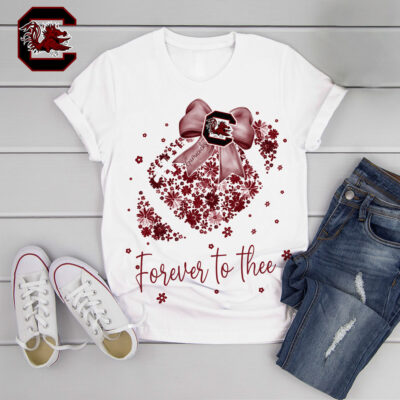 South Carolina Gamecocks | Premium NCAA Flower Heart Bow Shirt