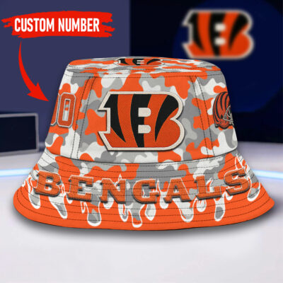 Cincinnati Bengals | Premium NFL Flaming Bucket Hat - M