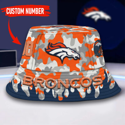 Denver Broncos | Premium NFL Flaming Bucket Hat - L