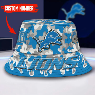 Detroit Lions | Premium NFL Flaming Bucket Hat