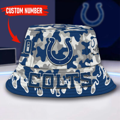 Indianapolis Colts | Premium NFL Flaming Bucket Hat
