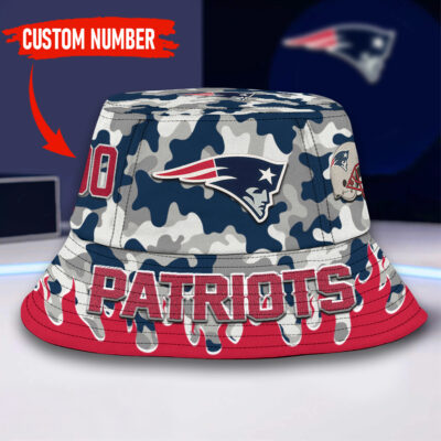 New England Patriots | Premium NFL Flaming Bucket Hat - S