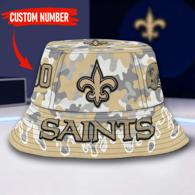 New Orleans Saints | Premium NFL Flaming Bucket Hat - L