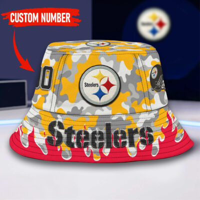 Pittsburgh Steelers | Premium NFL Flaming Bucket Hat - M