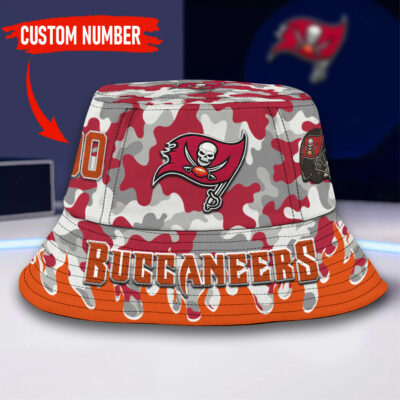 Tampa Bay Buccaneers | Premium NFL Flaming Bucket Hat - M