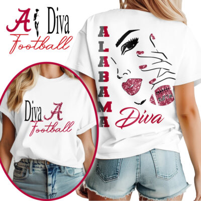 Alabama Crimson Tide | Premium NCAA Diva Football 3D Shirt
