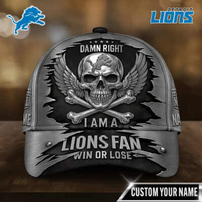 Detroit Lions | Premium NFL Skull Wings Fan Pride Cap