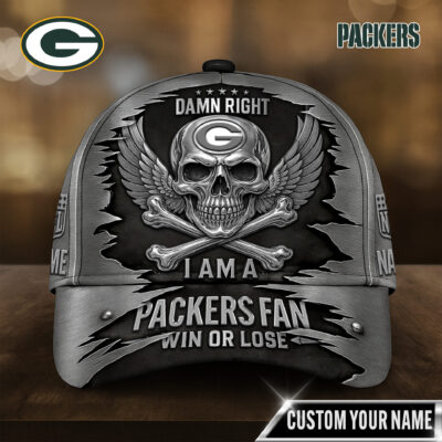 Green Bay Packers | Premium NFL Skull Wings Fan Pride Cap