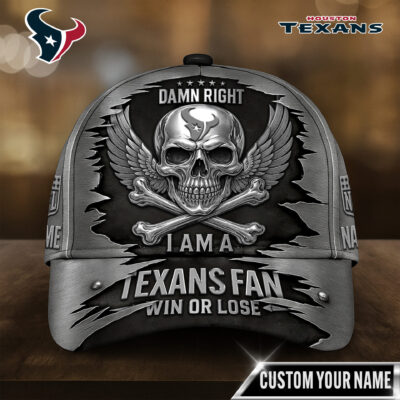 Houston Texans | Premium NFL Skull Wings Fan Pride Cap