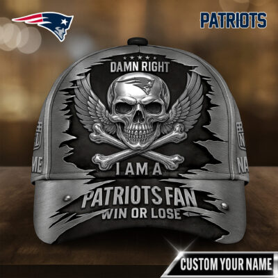 New England Patriots | Premium NFL Skull Wings Fan Pride Cap