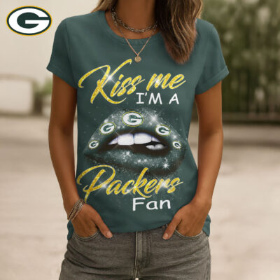 Green Bay Packers | Premium NFL Kiss Me Women Shirt