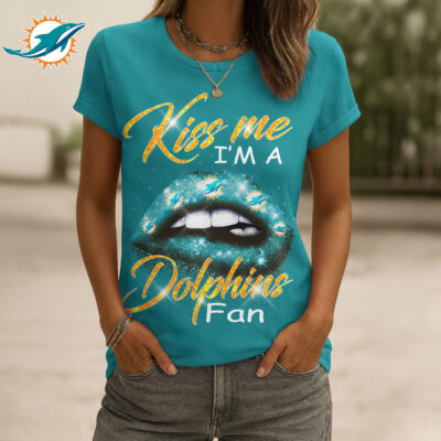 Miami Dolphins | Premium NFL Kiss Me Women Shirt